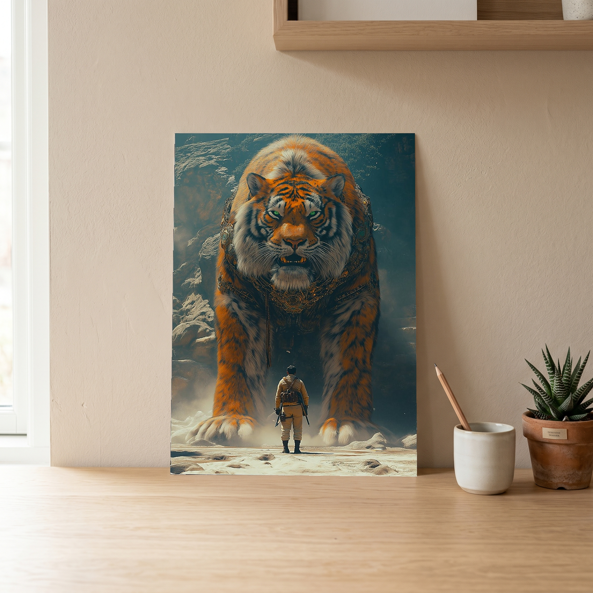 Encounter Wall Art Print — Mysterious Figurative Poster
