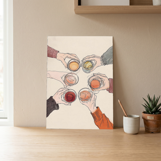 Salude Wall Art Print — Spanish Cheers Toast Quote Poster