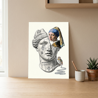Wisdom's Gaze — Vermeer's Girl with a Pearl Earring Wall Art Print