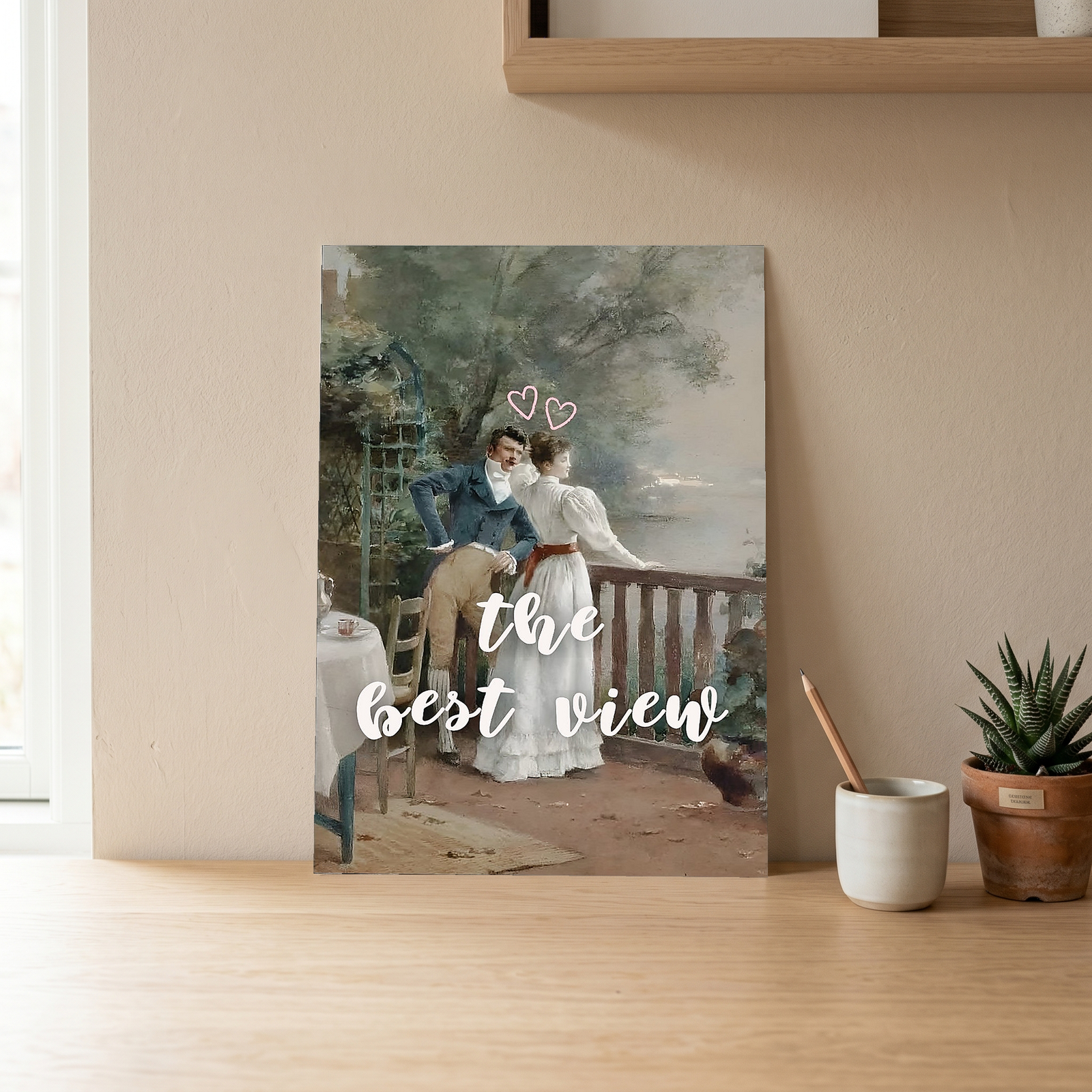 The Best View Wall Art Print — Inspirational Quote Poster