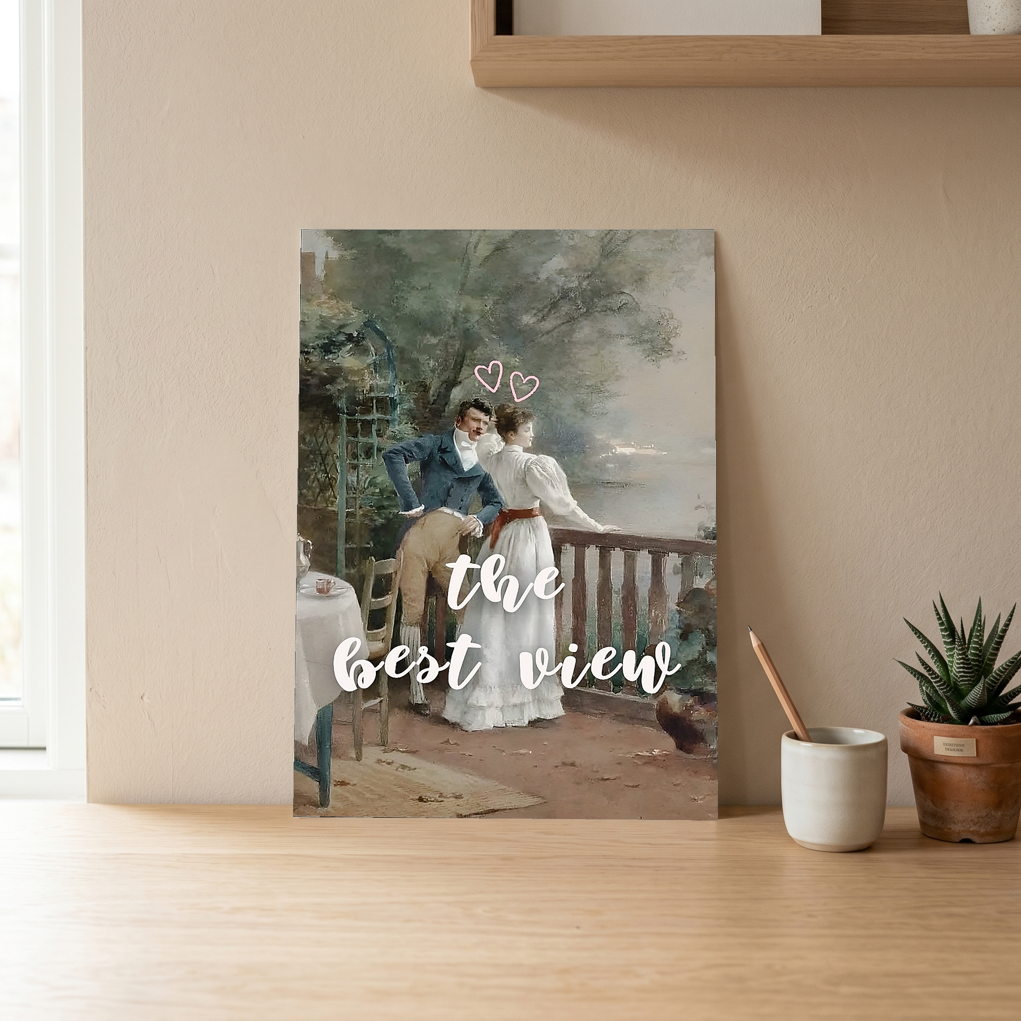 The Best View Wall Art Print — Inspirational Quote Poster