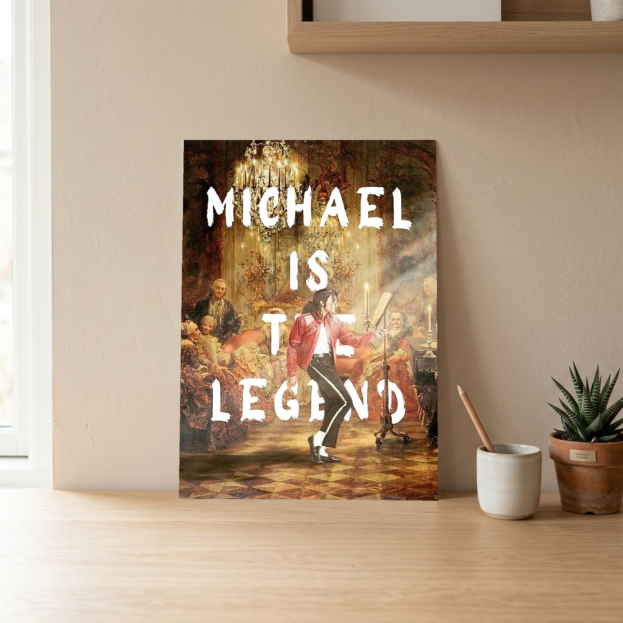 Michael Is The Legend Wall Art Print — Basketball Tribute Poster