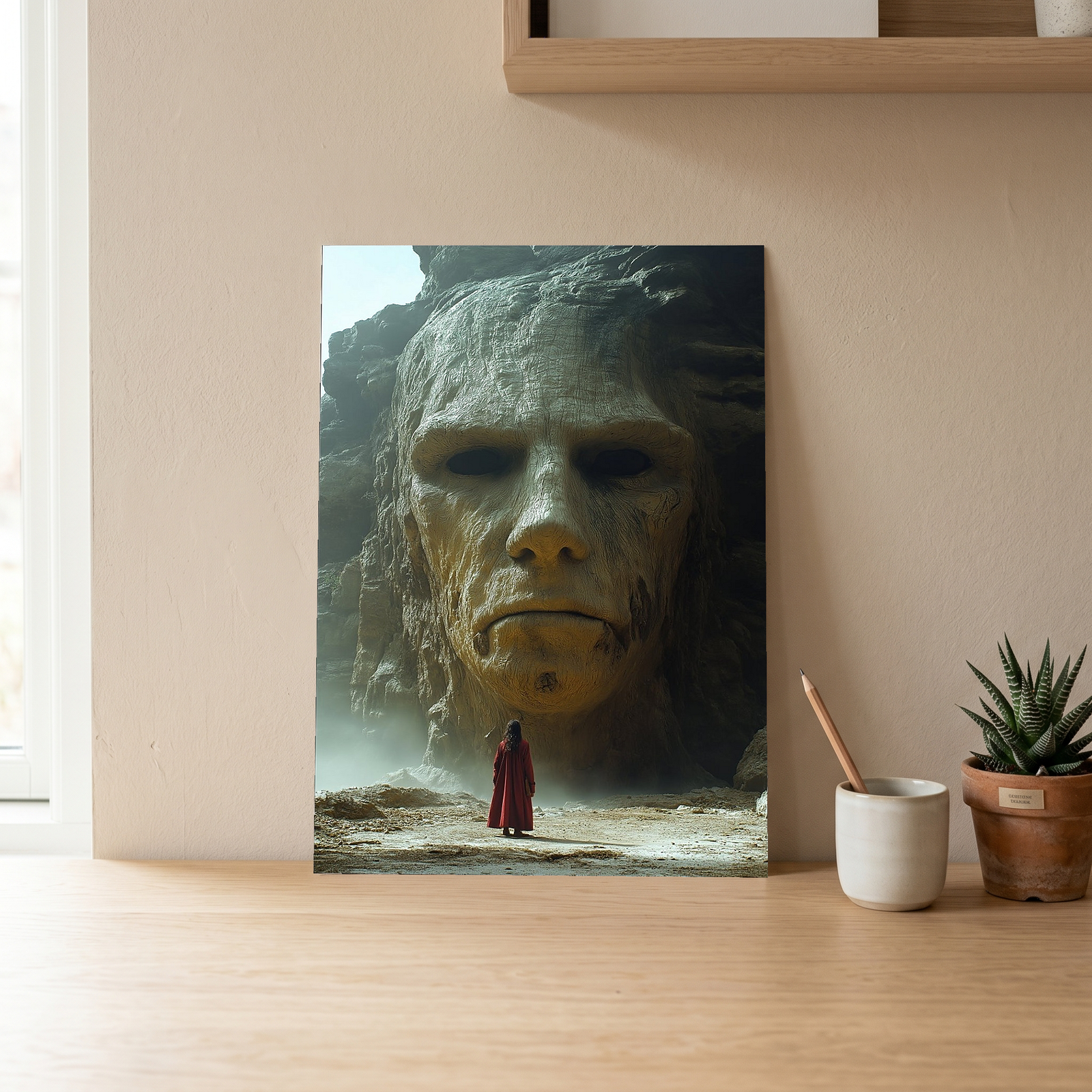 Face of Eternity Wall Art Print — Timeless Portrait Poster