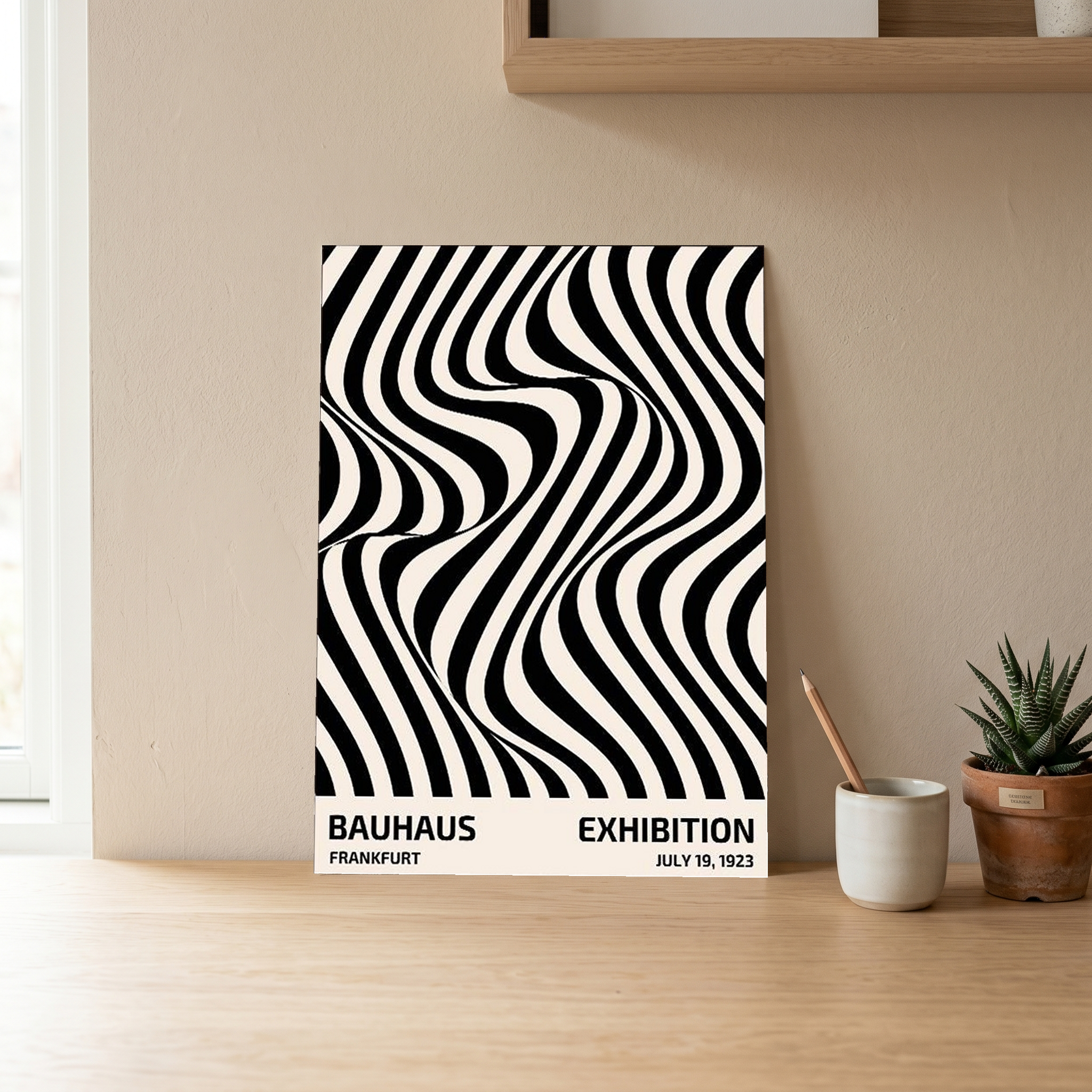 Bauhaus Exhibition 1923 Poster — Frankfurt Op Art Print