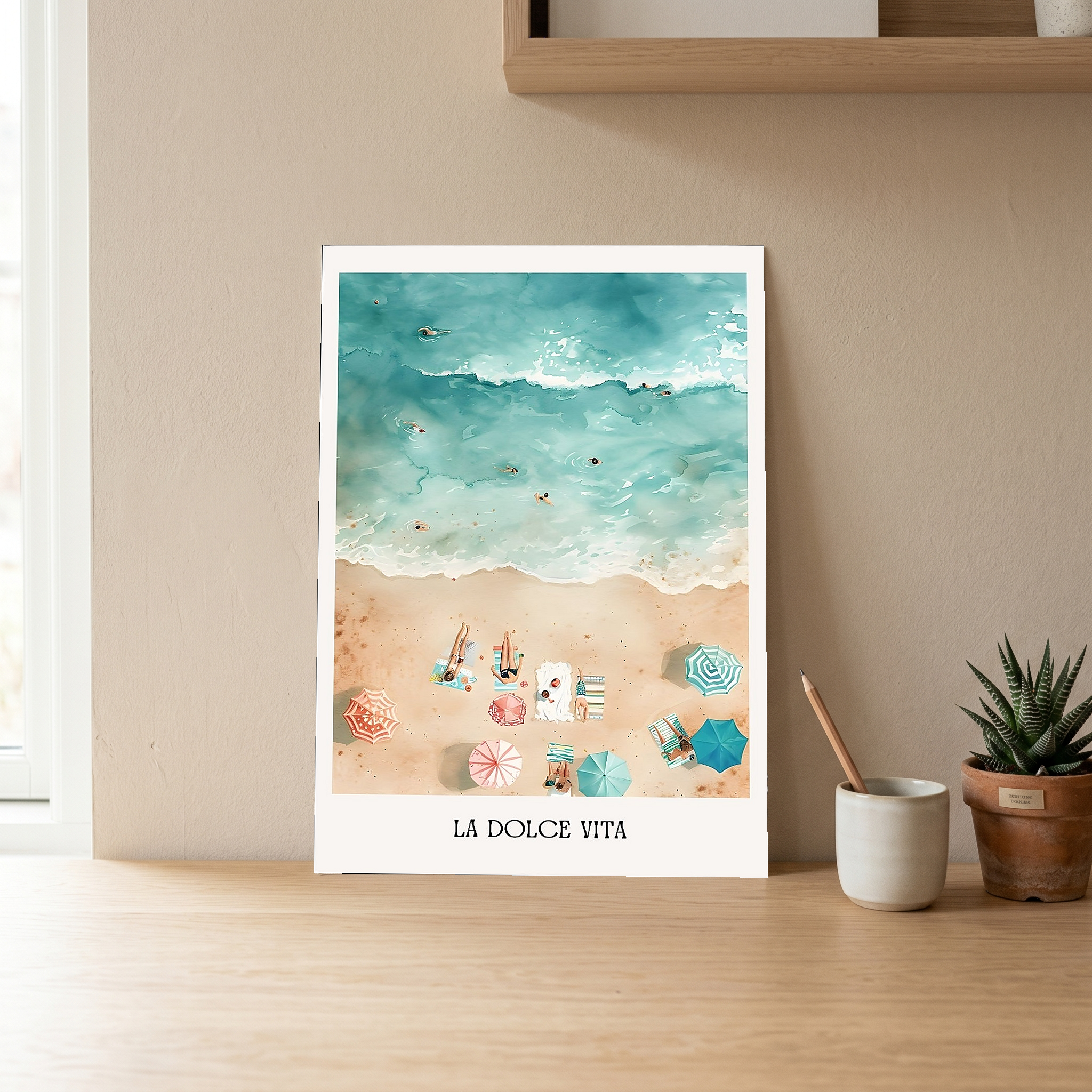 La Dolce Vita Wall Art Print — Italian Sweet Life Quote Poster