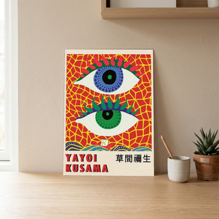 Yayoi Kusama Eye Art Print — Pop Art Contemporary Poster