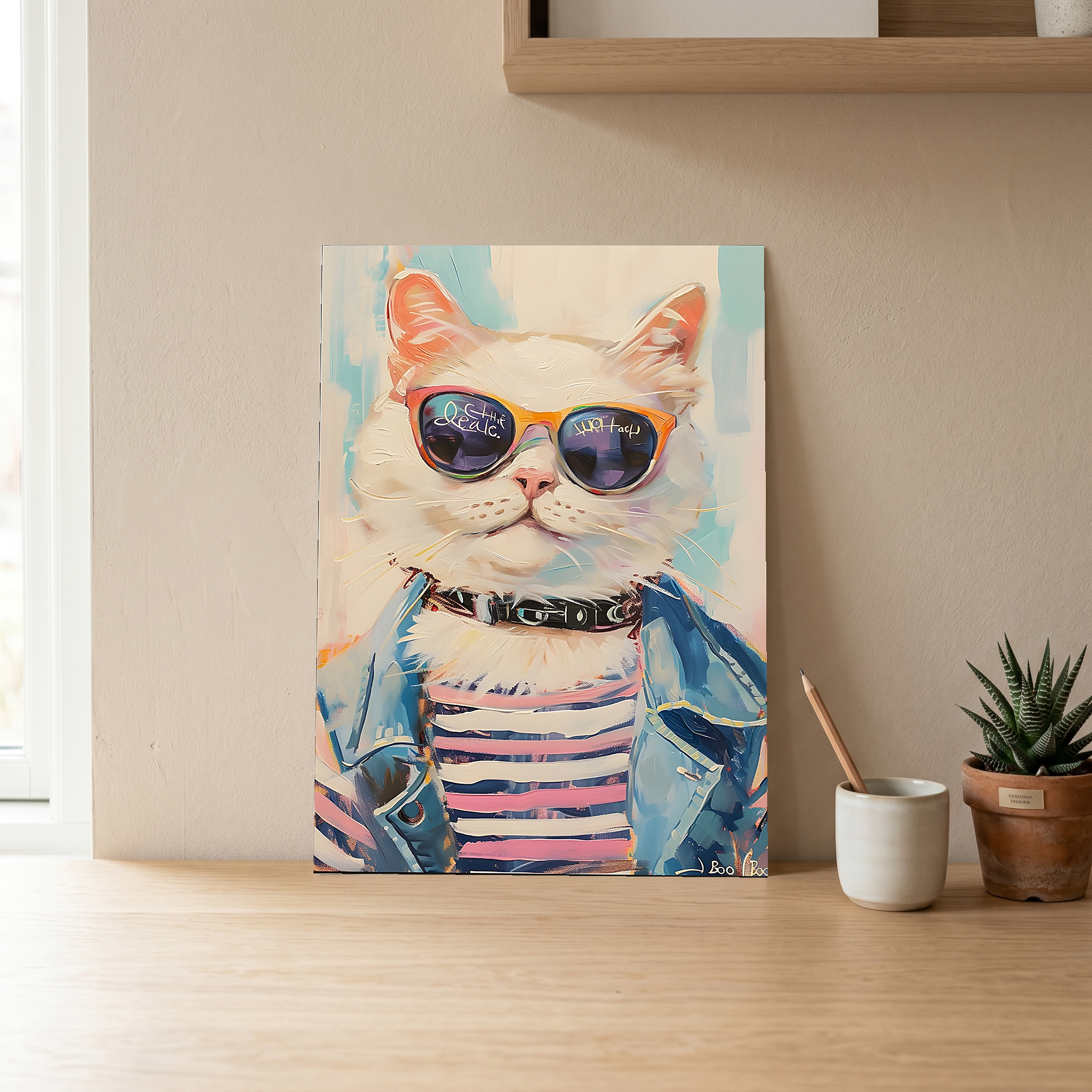 Pawsitively Purrfect Wall Art Print — Cute Cat Lover Quote Poster