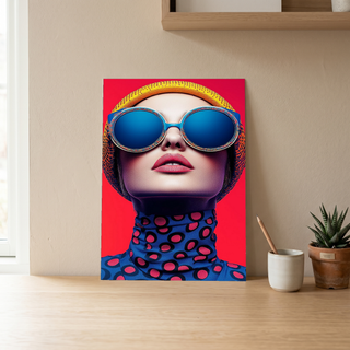 Color Burst Wall Art Print — Vibrant Pop Portrait Poster