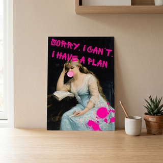 She's Got a Plan Wall Art Print — Strategic Feminine Quote Poster