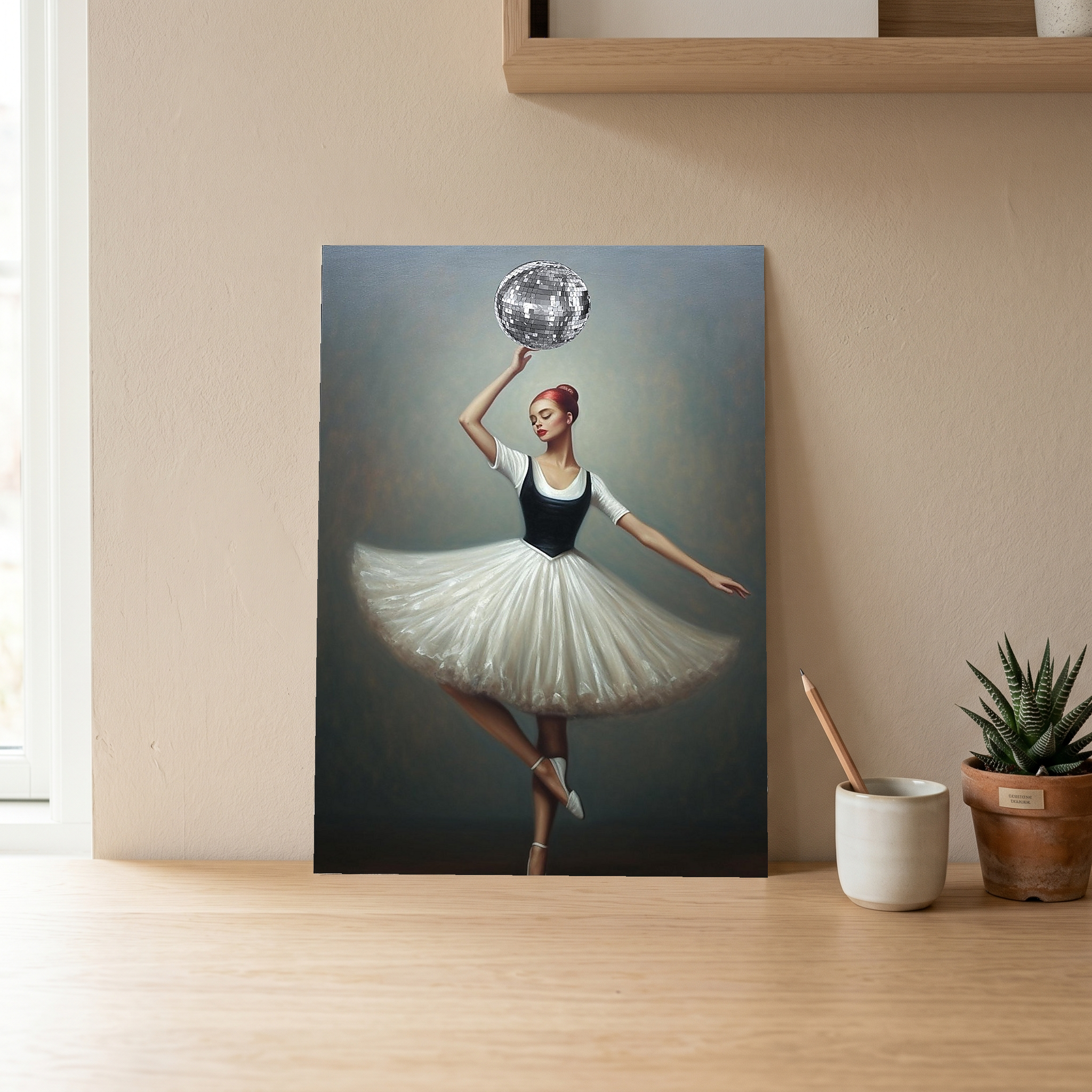 Twirl in Time Wall Art Print — Romantic Vintage Dance Poster