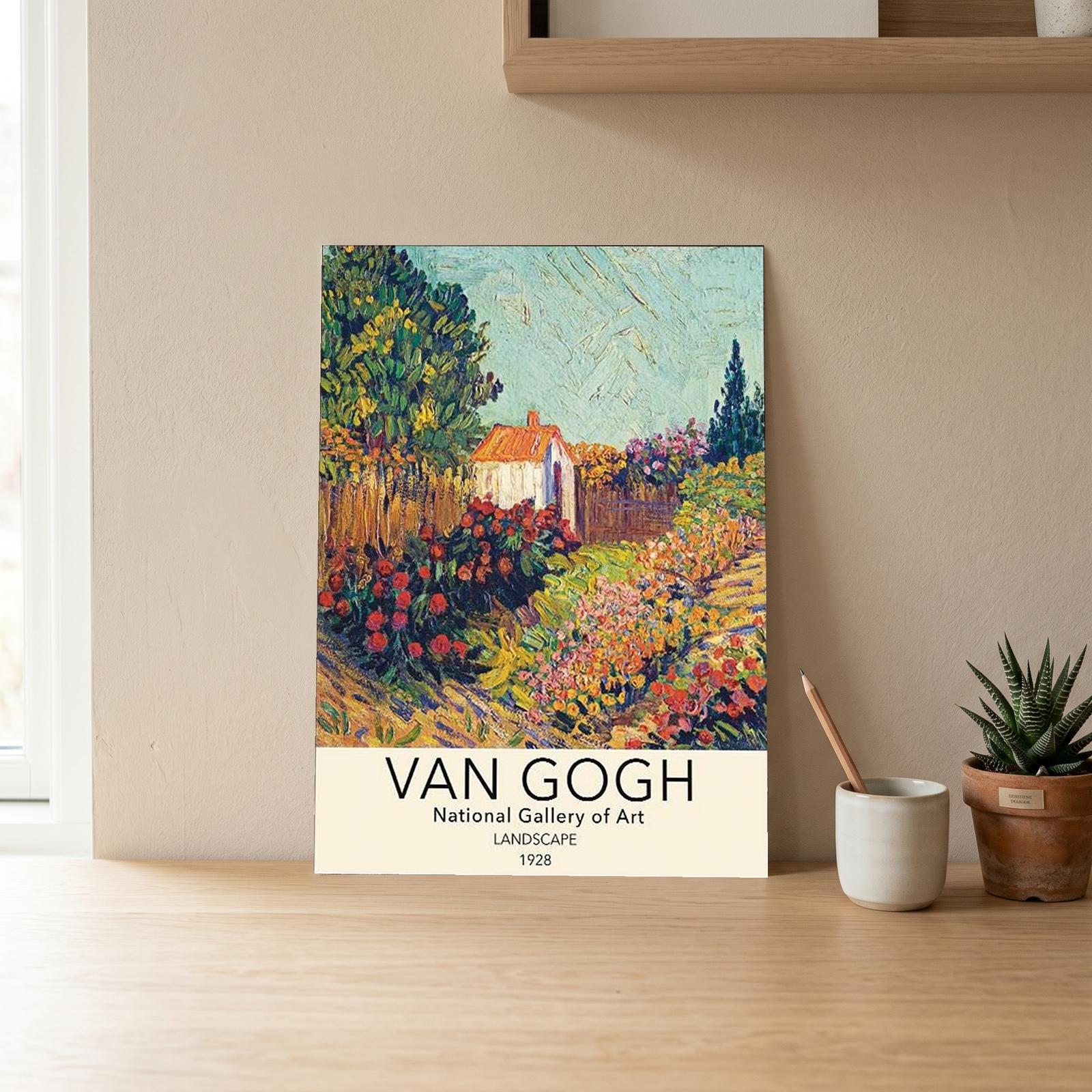 Van Gogh Landscape Poster — National Gallery Post-Impressionist Print