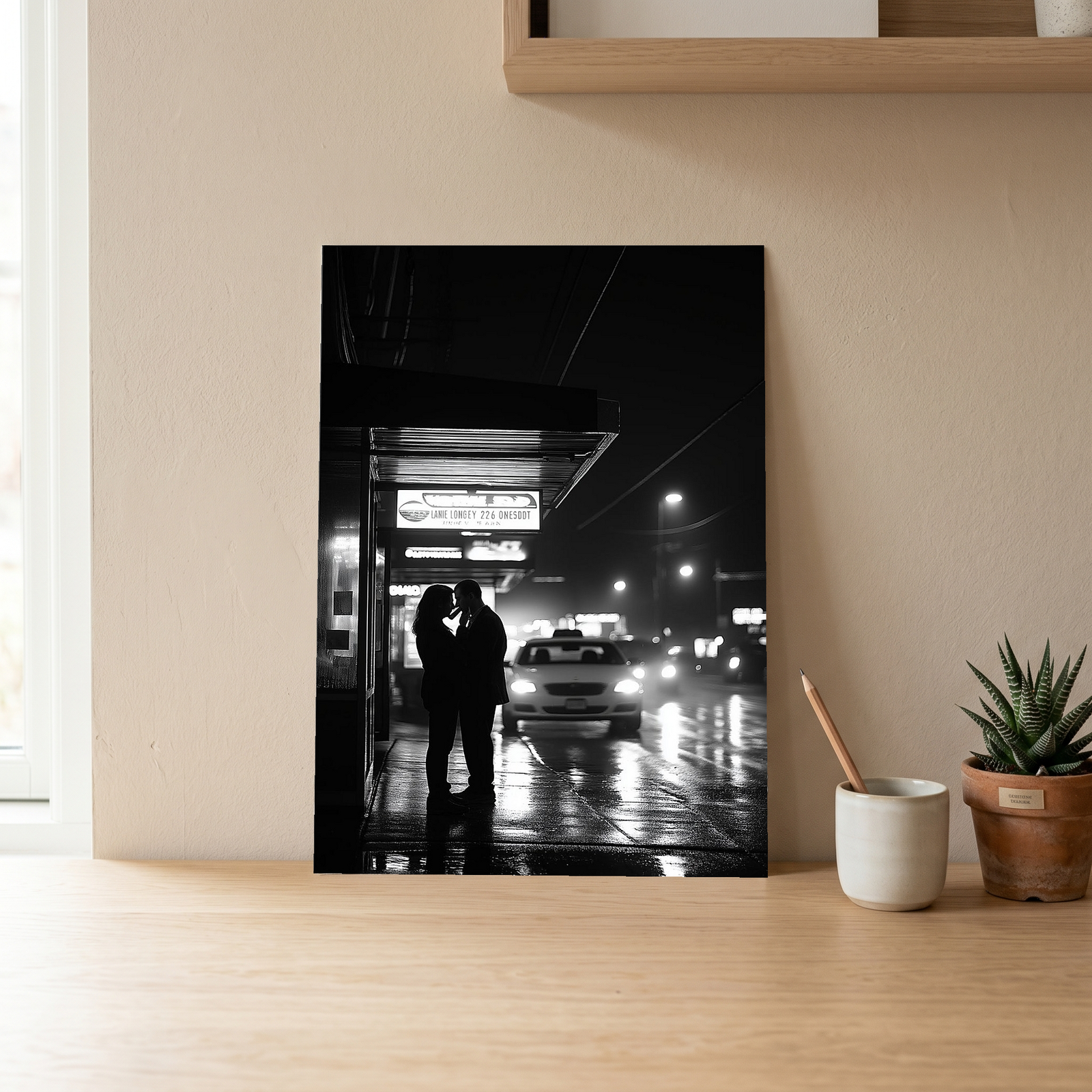 Window of Love Wall Art Print — Romantic View Poster