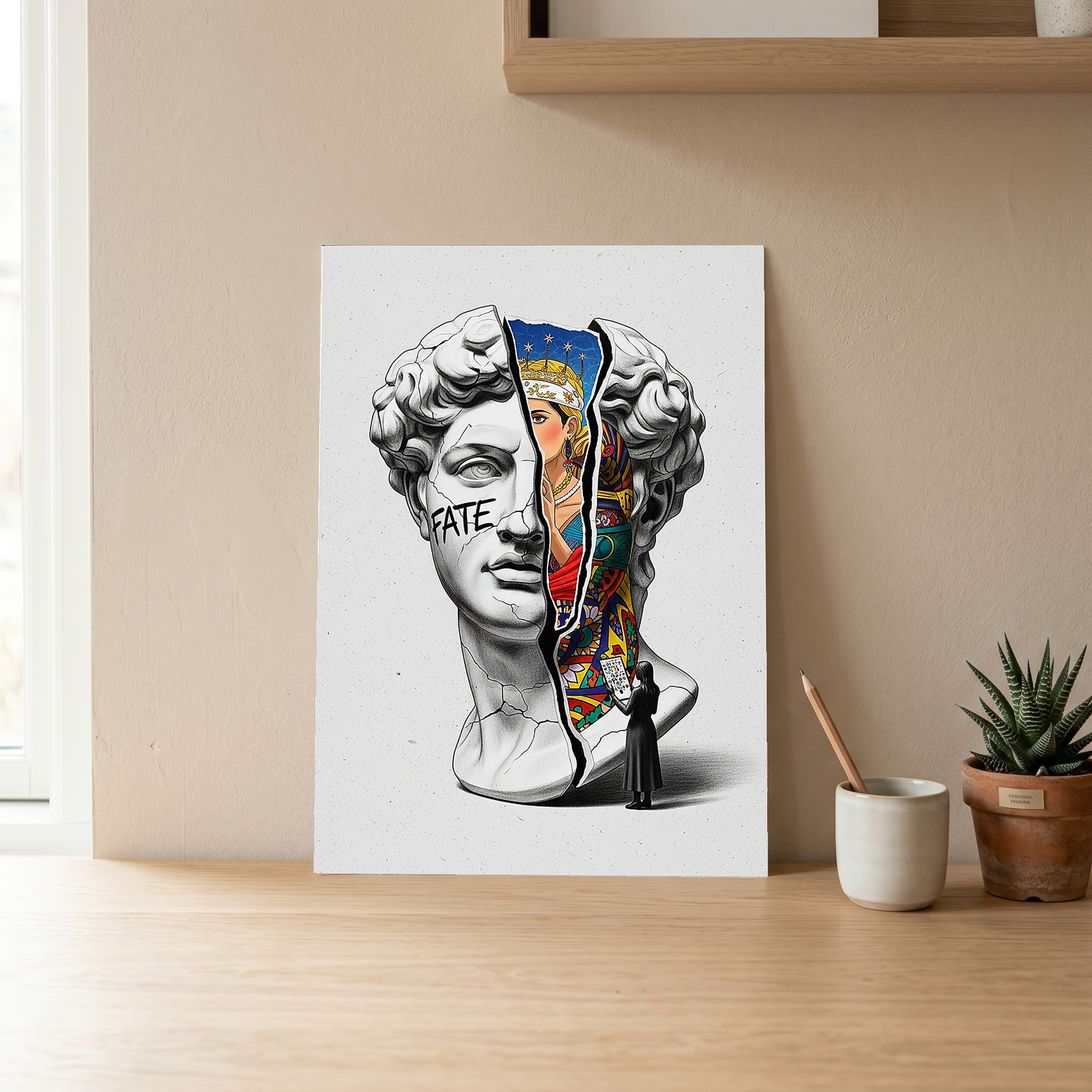 Fate Tarot — Surreal David Bust Wall Art Print