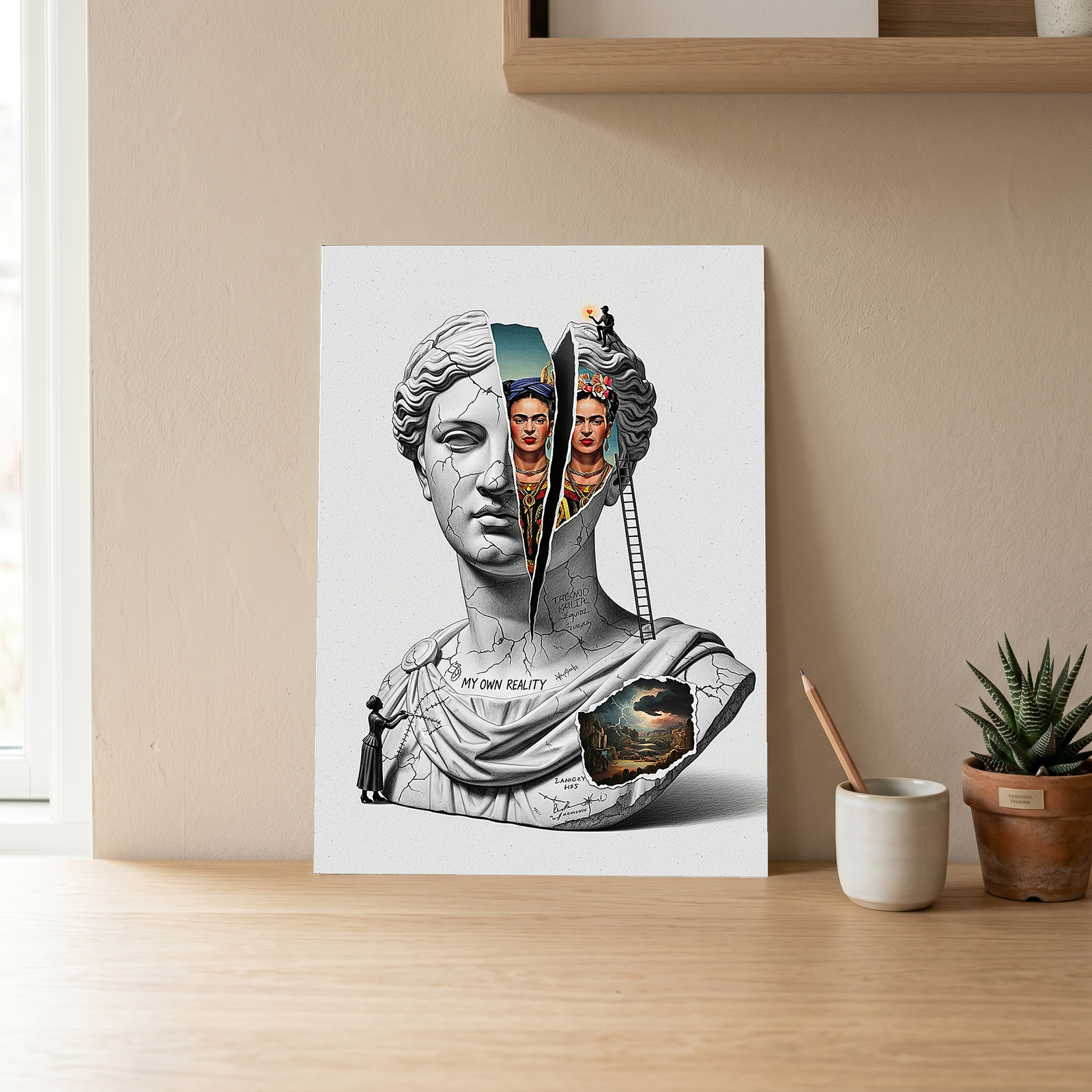 My Own Reality — Frida Kahlo Inspired Wall Art Print