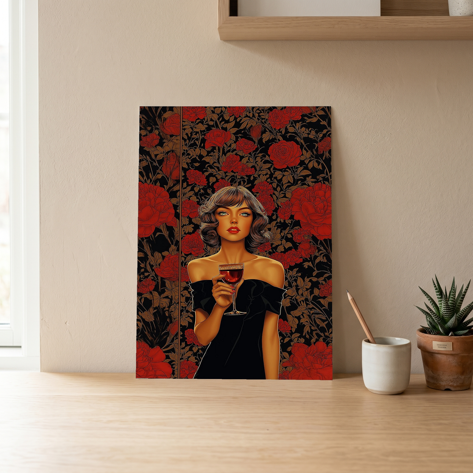 Cocktail Party Wall Art Print — Mid-Century Hosting Poster