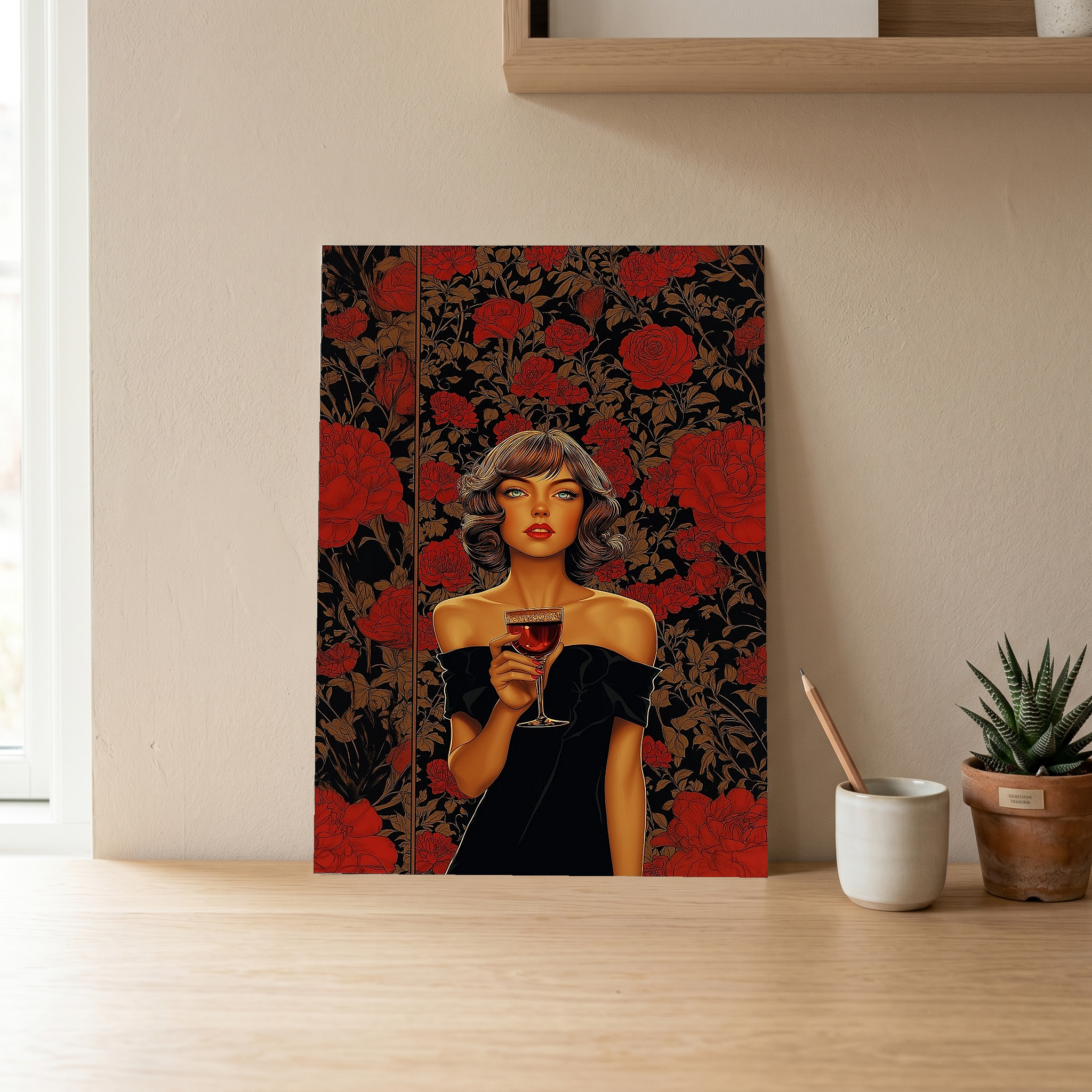 Cocktail Party Wall Art Print — Mid-Century Hosting Poster