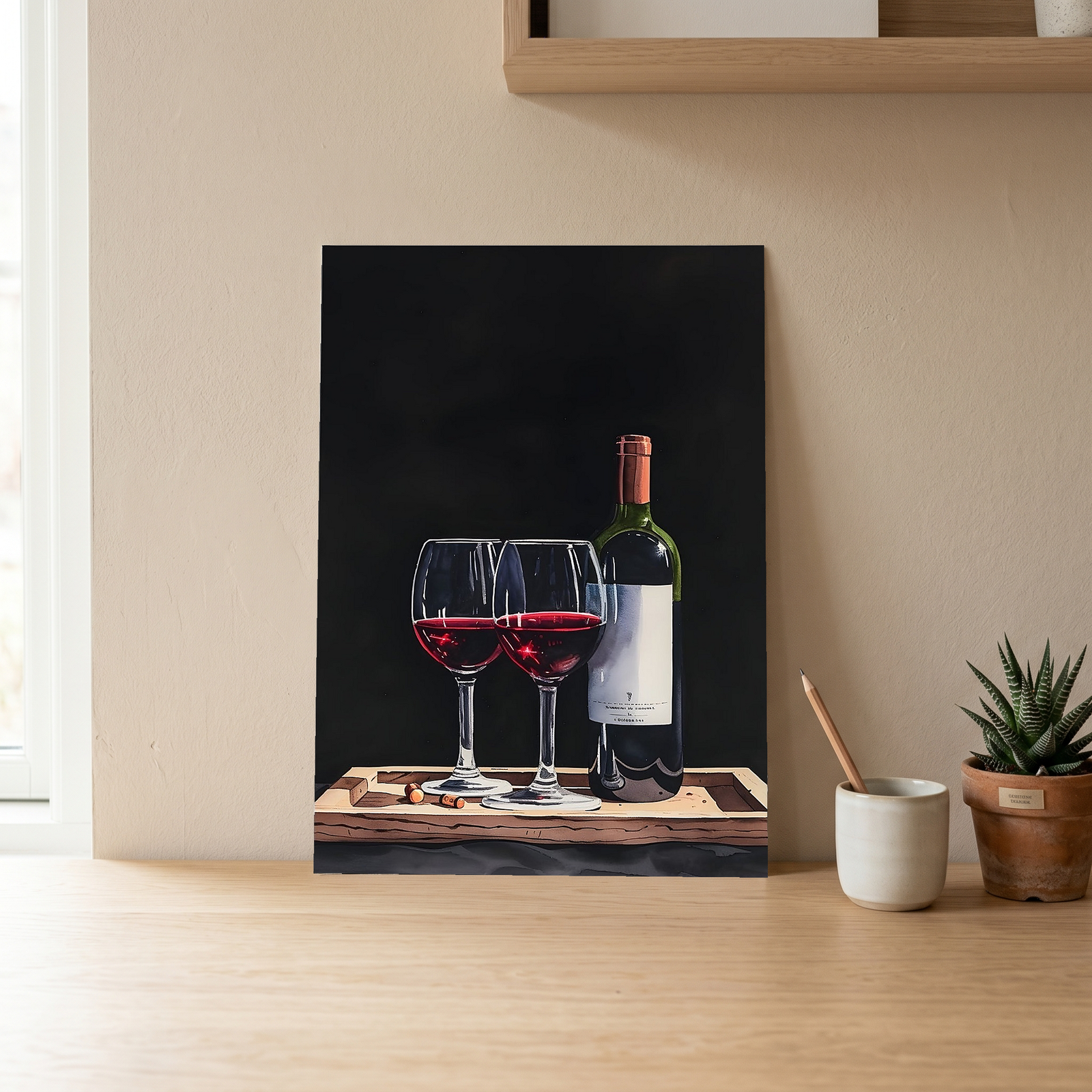 Evening Elegance Wall Art Print — Sophisticated Cocktail Hour Poster