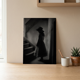 Whispers of Yesterday Wall Art Print — Vintage Nostalgic Portrait Poster