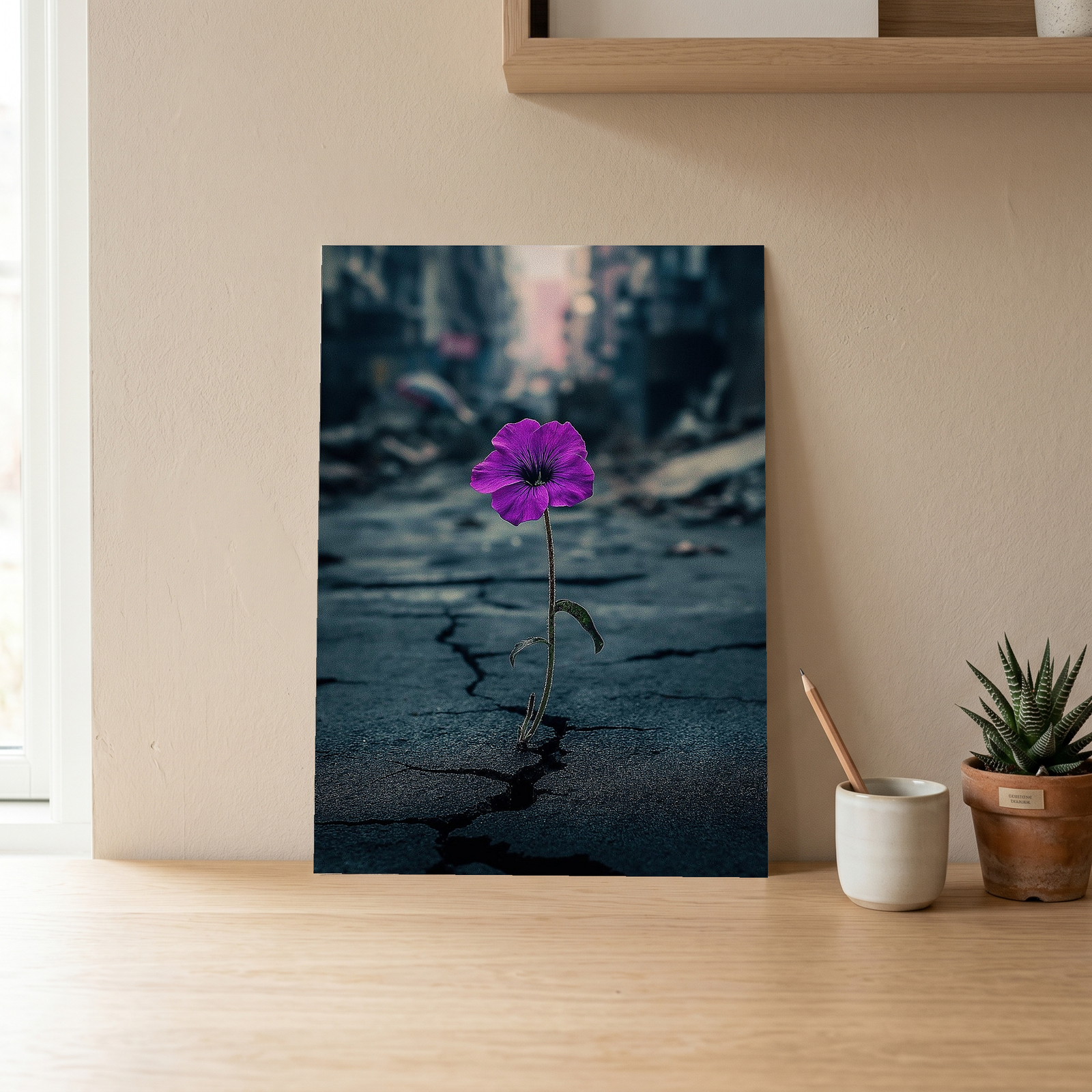 Silent Resistance Wall Art Print — Hope From Ruins Poster