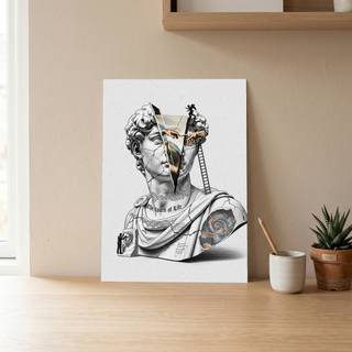 The Spark of Life — Michelangelo's Creation of Adam Wall Art Print