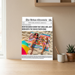 Summer Glow Wall Art Print — Golden Hour Aesthetic Poster