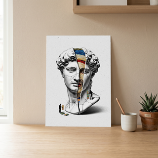 Mosaic — Surreal David Bust Wall Art Print