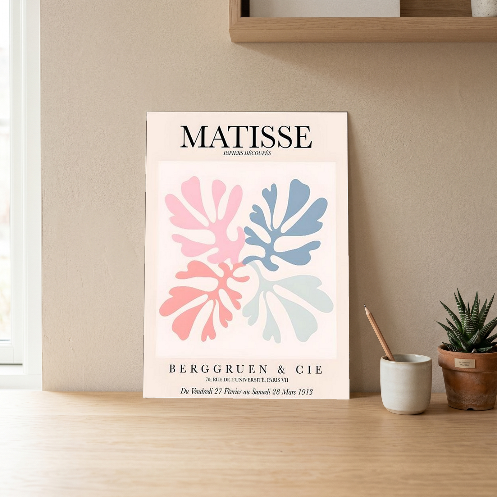 Matisse Cut-Outs Exhibition Poster — Berggruen 1953 Print