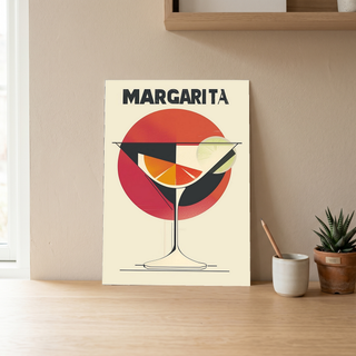 The Margarita Wall Art Print — Classic Tequila Cocktail Poster