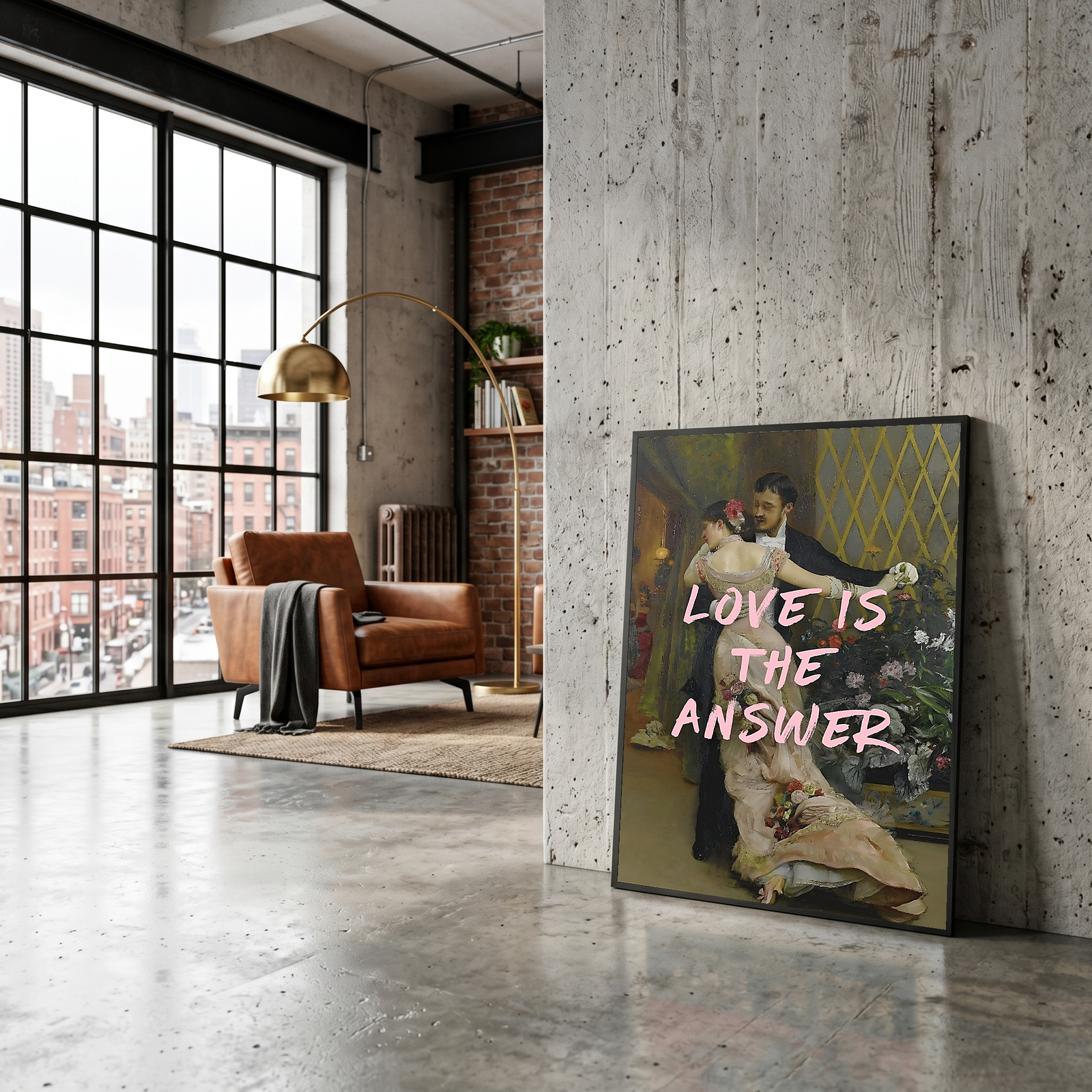 Love is the Answer Wall Art Print — Inspiring Love Quote Poster