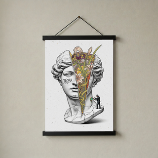 Flora Art Nouveau — Venus Bust Wall Art Print