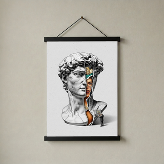 Layers — Surreal David Bust Wall Art Print