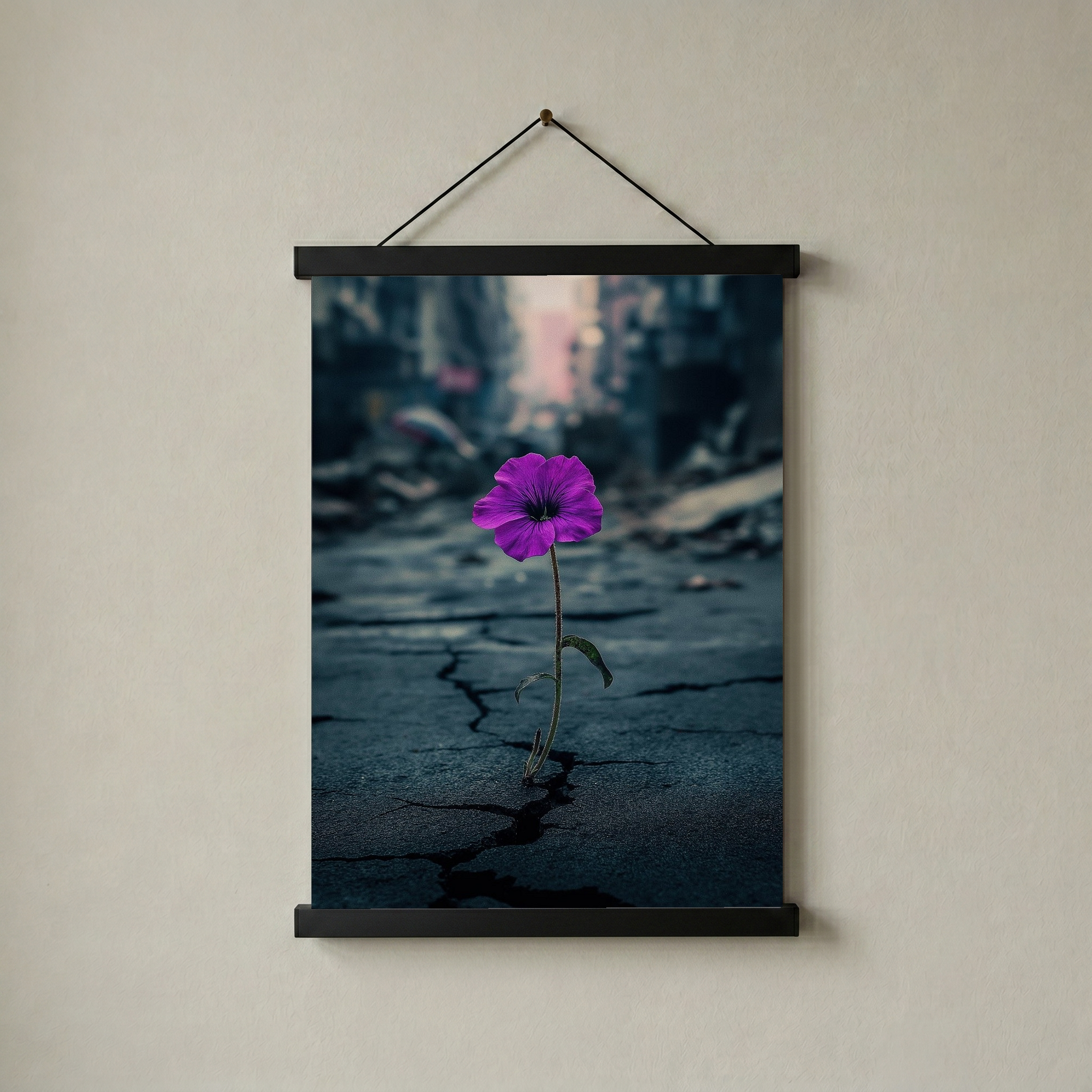 Silent Resistance Wall Art Print — Hope From Ruins Poster