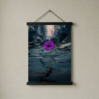Silent Resistance Wall Art Print — Hope From Ruins Poster