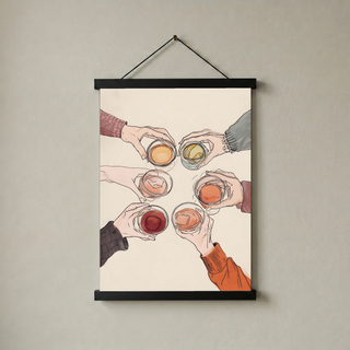 Salude Wall Art Print — Spanish Cheers Toast Quote Poster