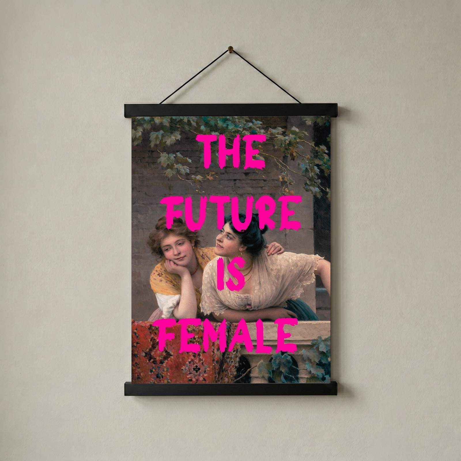 The Future is Female Wall Art Print — Bold Feminist Quote Poster