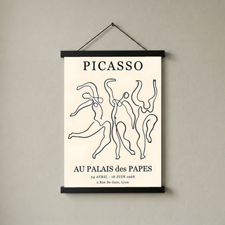 Picasso Au Palais des Papes 1968 Exhibition Poster Vintage Line Art Print
