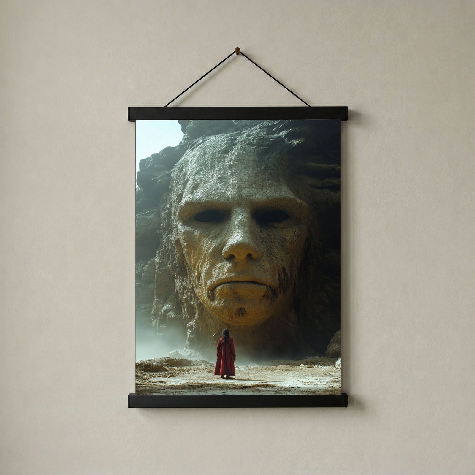 Face of Eternity Wall Art Print — Timeless Portrait Poster
