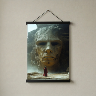 Face of Eternity Wall Art Print — Timeless Portrait Poster