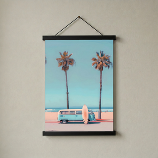 Surf & Chill Wall Art Print — Coastal Surf Lifestyle Poster