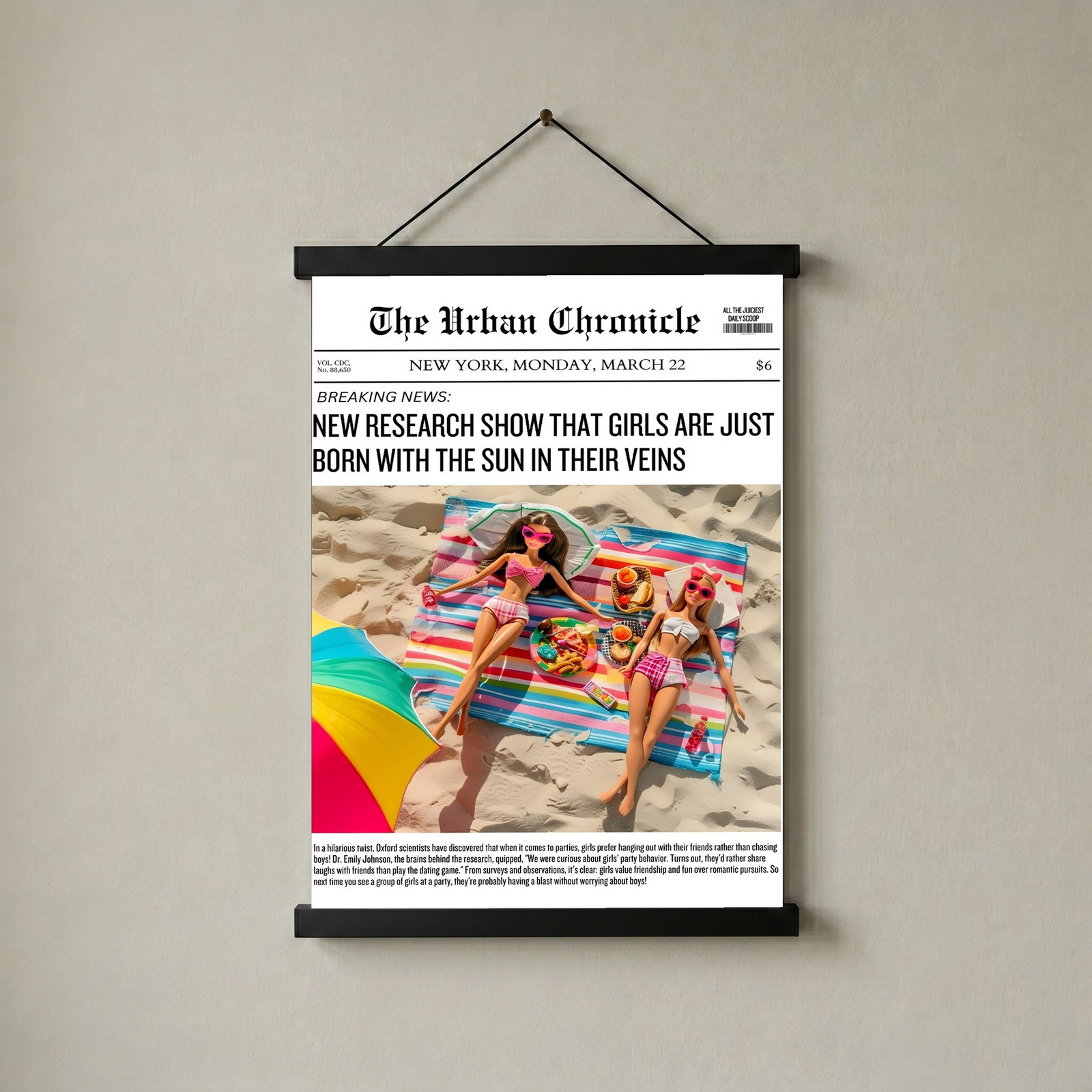 Summer Glow Wall Art Print — Golden Hour Aesthetic Poster