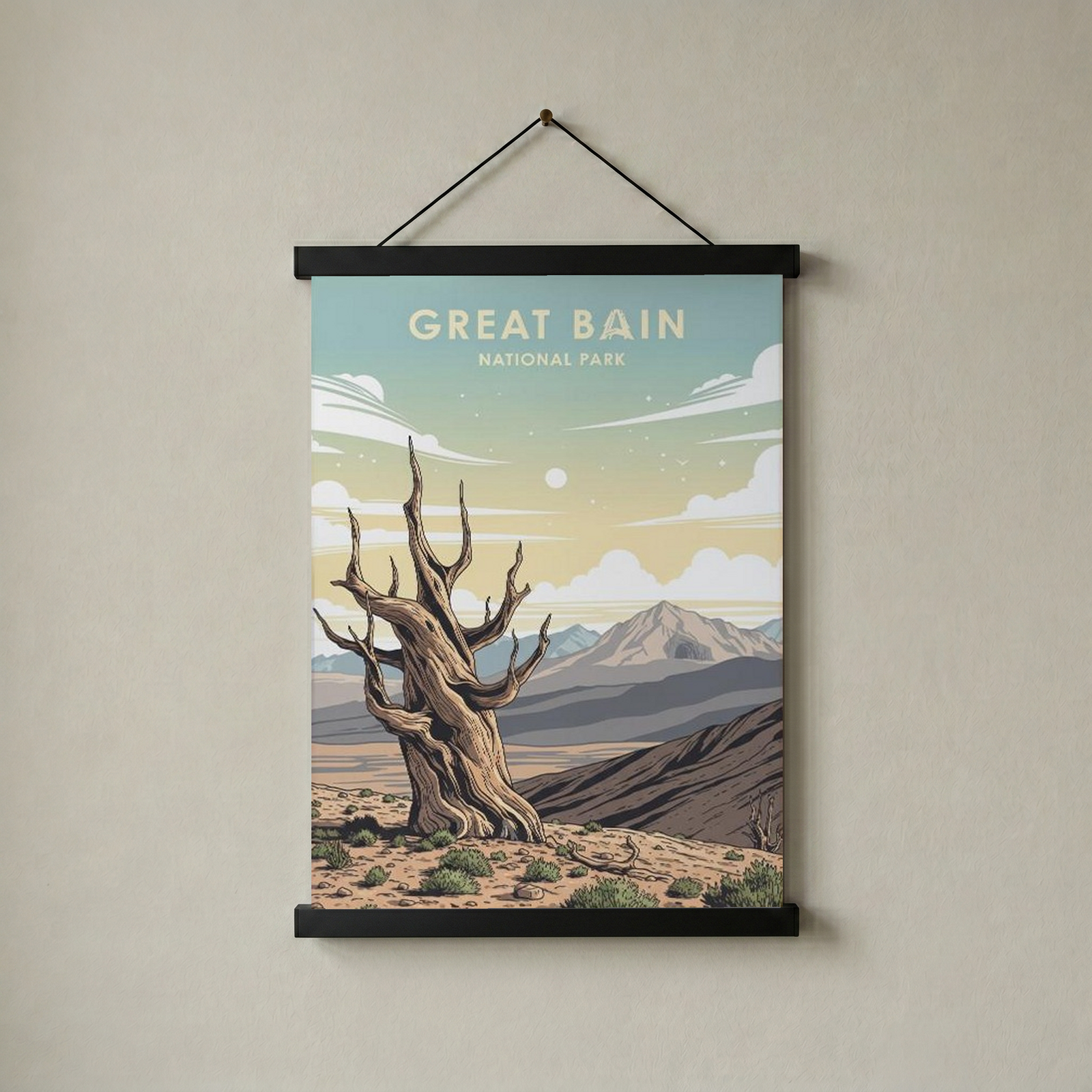 Great Basin National Park Poster — Vintage Bristlecone Pine Nevada Print