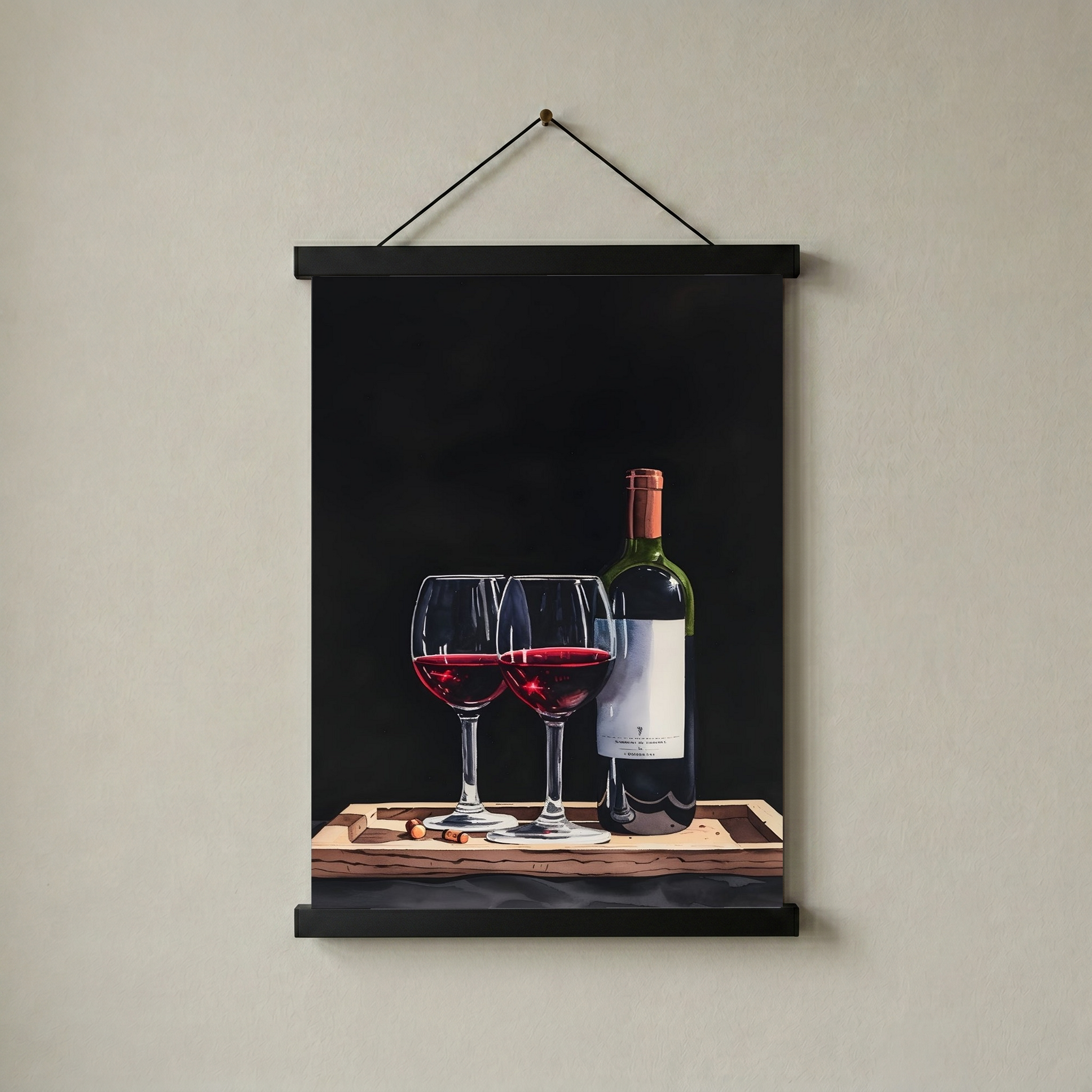 Evening Elegance Wall Art Print — Sophisticated Cocktail Hour Poster