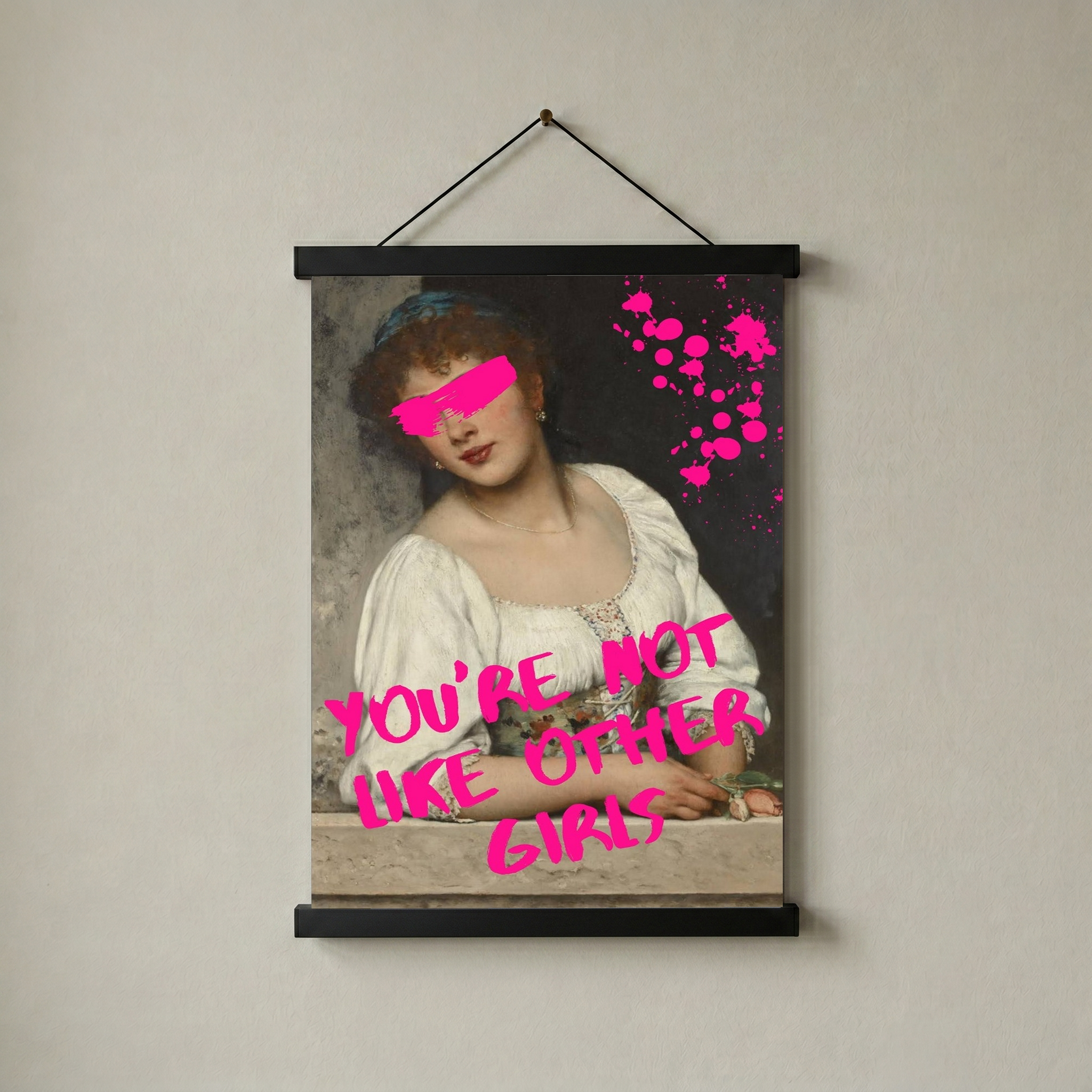 You're Not Like Other Girls Wall Art Print — Ironic Feminist Quote Poster