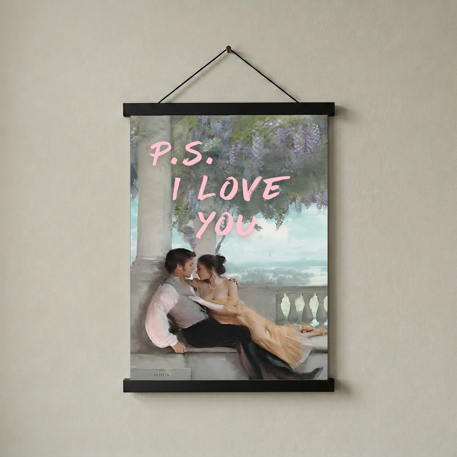 P.S. I Love You Wall Art Print — Romantic Love Letter Quote Poster