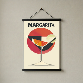 The Margarita Wall Art Print — Classic Tequila Cocktail Poster