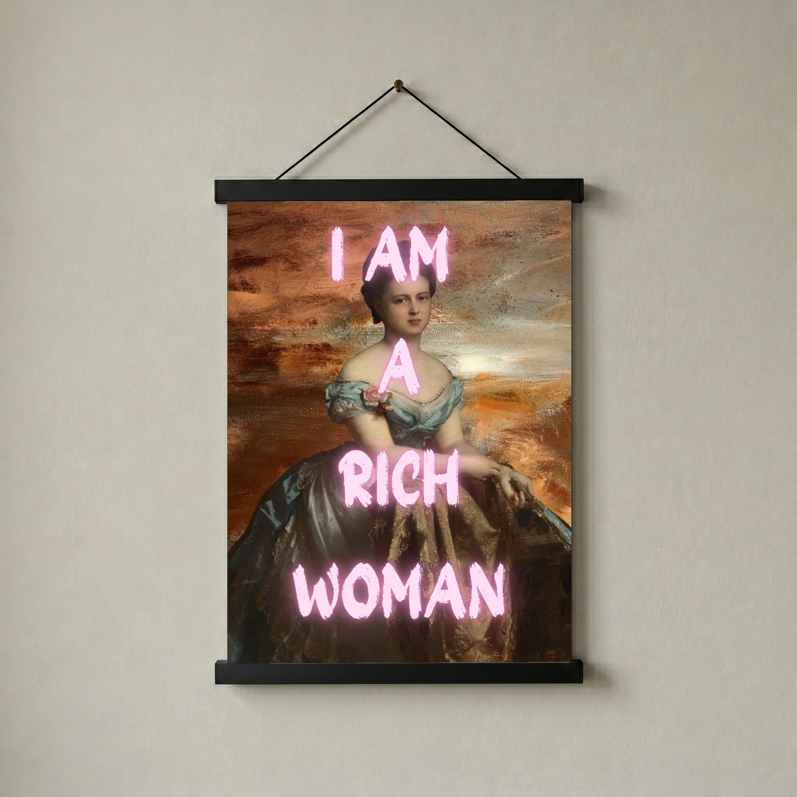 Rich Woman Wall Art Print — Abundance Empowerment Quote Poster