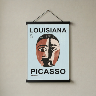 Picasso Louisiana Keramik Poster — Abstract Face Exhibition Print