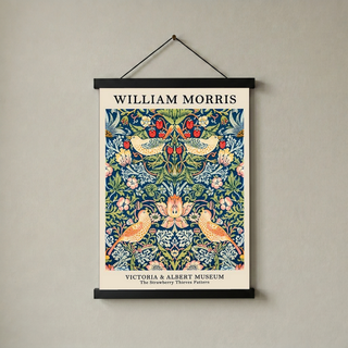 William Morris Strawberry Thief Print — V&A Museum Botanical Art