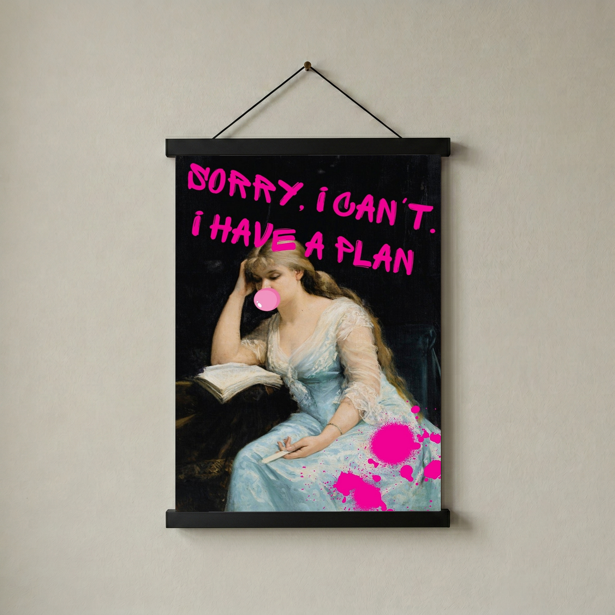 She's Got a Plan Wall Art Print — Strategic Feminine Quote Poster