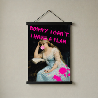 She's Got a Plan Wall Art Print — Strategic Feminine Quote Poster